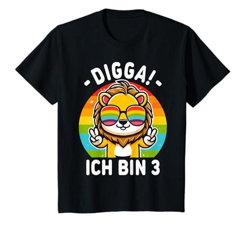 Kinder Ich bin 3 Jahre 3. Geburtstag Junge Mädchen T-Shirt von Lustige Sprüche & Geschenke ARTIPALATI