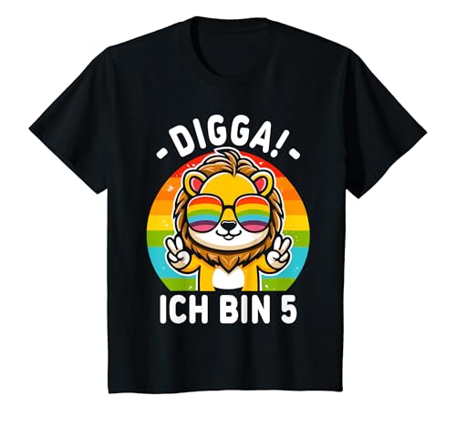 Kinder Ich bin 5 Jahre 5. Geburtstag Junge Mädchen T-Shirt von Lustige Sprüche & Geschenke ARTIPALATI