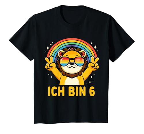 Kinder Ich bin 6 Jahre 6. Geburtstag Junge Mädchen T-Shirt von Lustige Sprüche & Geschenke ARTIPALATI
