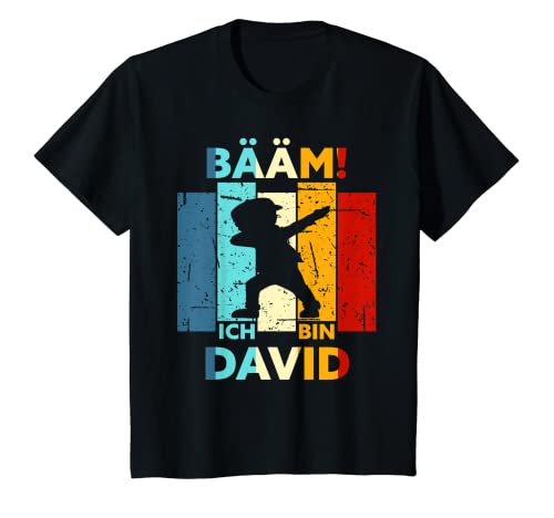 Kinder Bääm! Ich Bin David Name Vorname Geburtstag T-Shirt von Lustige Sprüche & Geschenke