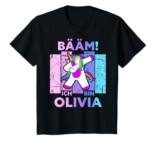 Kinder Bääm! Ich Bin Olivia Name Vorname Geburtstag T-Shirt von Lustige Sprüche & Geschenke