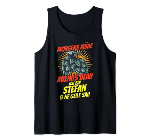 Herren Stefan Name Spruch Lustiges Stefan Geburtstags Tank Top von Lustige Stefan Designs & Sprüche