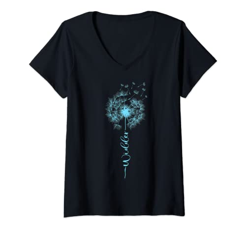 Damen Sternzeichen Widder Pusteblumen Spruch Astrologie T-Shirt mit V-Ausschnitt Damen Sternzeichen Widder Pusteblumen Spruch Astrologie T-Shirt mit V-Ausschnitt von Lustige Sternzeichen Pusteblumen Blumen Designs