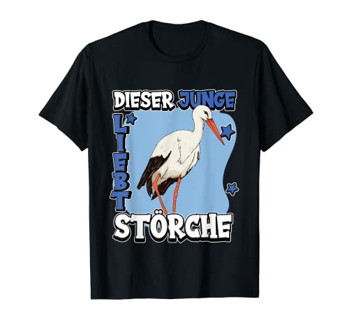 Kinder Storch Sachen Vogel Dieser Junge liebt Störche T-Shirt Kinder Storch Sachen Vogel Dieser Junge liebt Störche T-Shirt von Lustige Storch Outfits