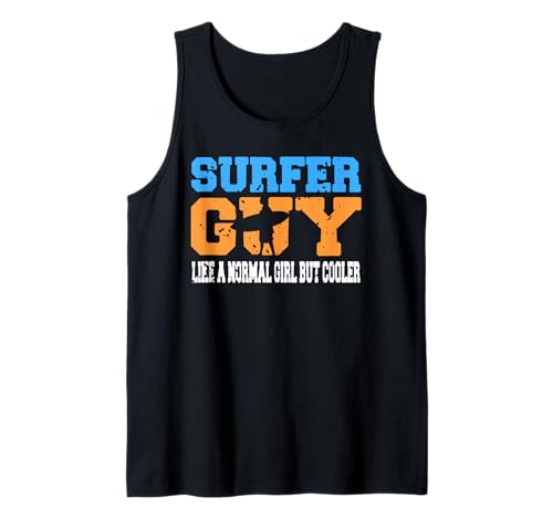 Lustiger Surfer Mann Humor Wie Normales Mädchen, Cooler Tank Top Lustiger Surfer Mann Humor Wie Normales Mädchen, Cooler Tank Top von Lustige Surfer Männer Strandfreunde