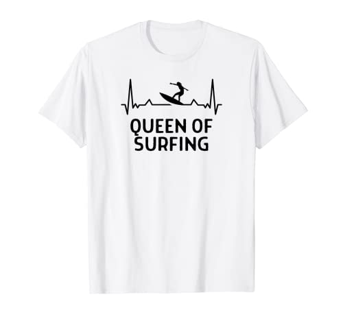 Queen Of Surfing Outfit Frauen Mann T-Shirt Queen Of Surfing Outfit Frauen Mann T-Shirt von Lustige Surfer Surfen Sprüche Geschenke