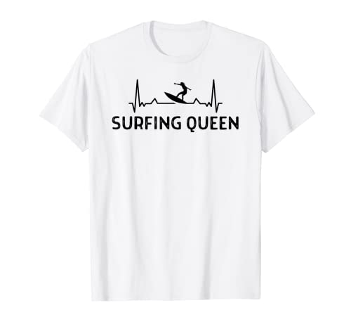 Surfing Queen Outfit Frauen T-Shirt Surfing Queen Outfit Frauen T-Shirt von Lustige Surfer Surfen Sprüche Geschenke
