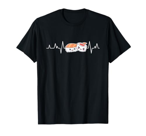 Japanisch Sushi Herzschlag EKG Japan Kleidung Damen T-Shirt Japanisch Sushi Herzschlag EKG Japan Kleidung Damen T-Shirt von Lustige Sushi Herzschlag Geschenke