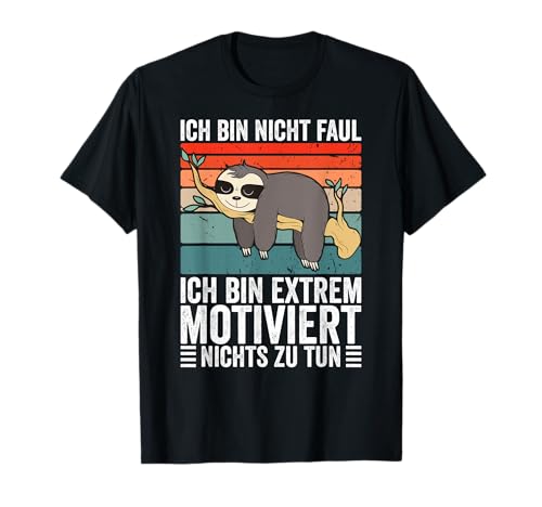 Faultier TShirt Herren | Faultier Shirt Damen Faultier T-Shirt Faultier TShirt Herren | Faultier Shirt Damen Faultier T-Shirt von Lustige T Shirts & Faultier Geschenk | kirolino