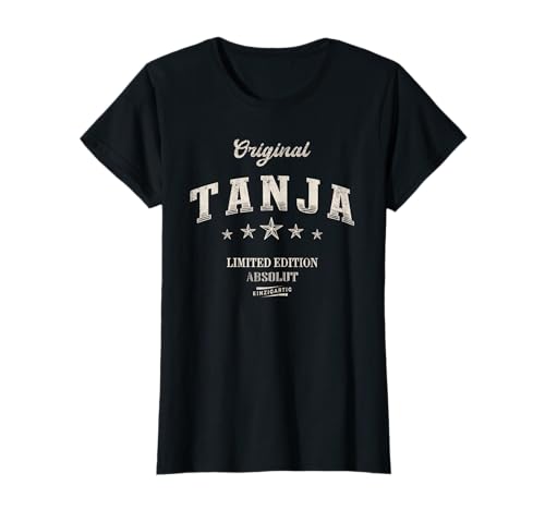 Lustige Tanja Geschenkidee Damen Klassisch Schwarz X-Small T-Shirt Lustige Tanja Geschenkidee Damen Klassisch Schwarz X-Small T-Shirt von Lustige Tanja Geschenkidee