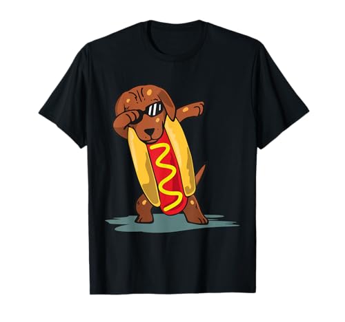 Dabbing Hot Dog Lustiges Kinder Hot Dog Geschenk T-Shirt Dabbing Hot Dog Lustiges Kinder Hot Dog Geschenk T-Shirt von Lustige Tanzfigur Dabbing Motiv & Geschenkideen