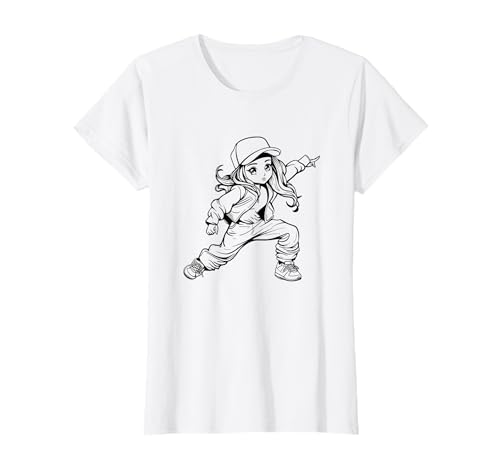 Breakdance Mädchen Anime Breakdancer Tanzschule T-Shirt Breakdance Mädchen Anime Breakdancer Tanzschule T-Shirt von Lustige Tanzlehrer T-Shirts für Mädchen