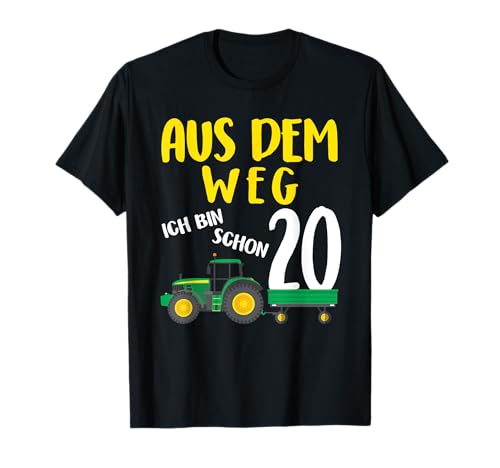 Kinder 20 Geburtstag Junge Ich Bin Schon 20 Jahre Traktor Tr T-Shirt Kinder 20 Geburtstag Junge Ich Bin Schon 20 Jahre Traktor Tr T-Shirt von Lustige Tees von WithMe Co.