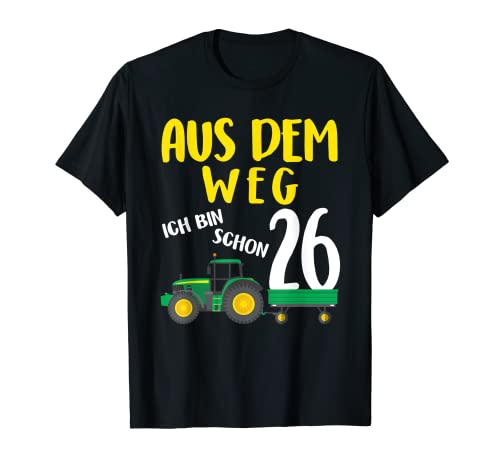 Kinder 26 Geburtstag Junge Ich Bin Schon 26 Jahre Traktor Tr T-Shirt Kinder 26 Geburtstag Junge Ich Bin Schon 26 Jahre Traktor Tr T-Shirt von Lustige Tees von WithMe Co.