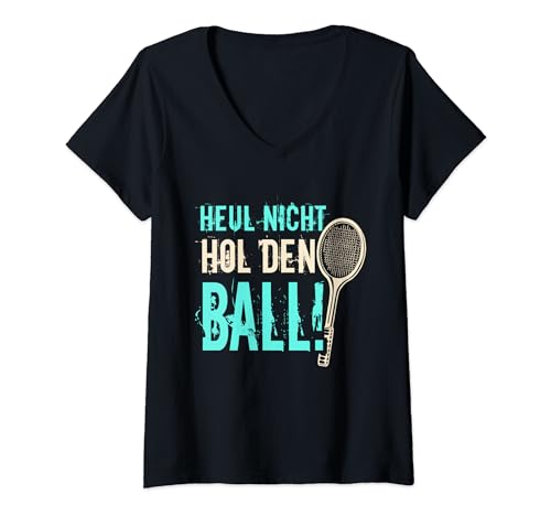 Damen Lustige Tennisspieler Tennistrainer Tennis T-Shirt mit V-Ausschnitt Damen Lustige Tennisspieler Tennistrainer Tennis T-Shirt mit V-Ausschnitt von Lustige Tennis Geschenke