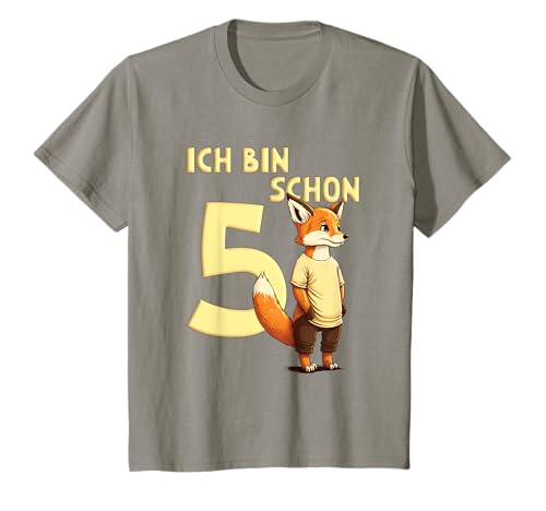 Ich Bin Schon 5 Jahre Mädchen & Jungen Geburtstag Fuchs T-Shirt Ich Bin Schon 5 Jahre Mädchen & Jungen Geburtstag Fuchs T-Shirt von Lustige Tier Designs und Sprüche zum 5. Geburtstag