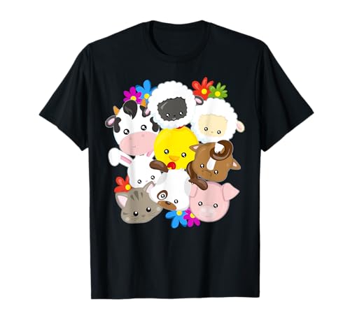Bauernhof Tiere Lustig Für Damen Herren Kinder Farmer T-Shirt von Lustige Tiere Kleidung von JOHN ROMEO