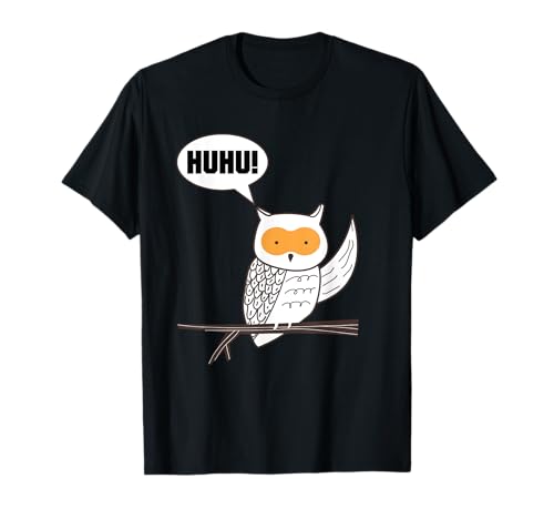 Huhu - Lustiger Eule Spruch Owl Eulen für Herren & Damen T-Shirt Huhu - Lustiger Eule Spruch Owl Eulen für Herren & Damen T-Shirt von Lustige Tieroutfits für Herren und Damen aus HOL