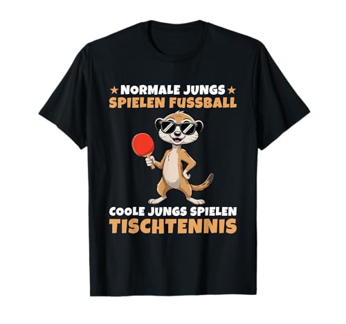 Erdmännchen Coole Jungs spielen Tischtennis T-Shirt Erdmännchen Coole Jungs spielen Tischtennis T-Shirt von Lustige Tischtennis Designs für Jungen