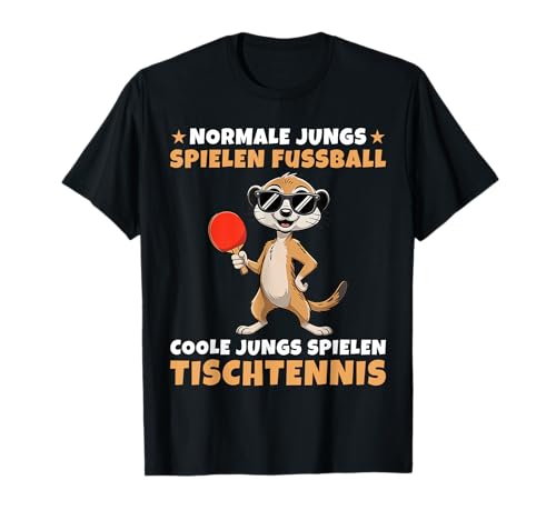 Erdmännchen Coole Jungs spielen Tischtennis T-Shirt Erdmännchen Coole Jungs spielen Tischtennis T-Shirt von Lustige Tischtennis Designs für Jungen