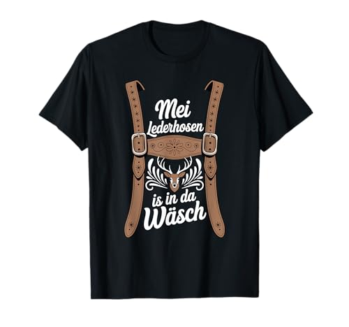 Lustiges Herren Lederhosen Tracht Ersatz Dirndl Trachten T-Shirt Lustiges Herren Lederhosen Tracht Ersatz Dirndl Trachten T-Shirt von Lustige Trachten im Oktoberfest Bayern Stil