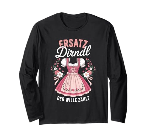 Dirndl Trachtenshirt Volksfest Oktoberfest Langarmshirt Dirndl Trachtenshirt Volksfest Oktoberfest Langarmshirt von Lustige Trachten & Ersatz Dirndl