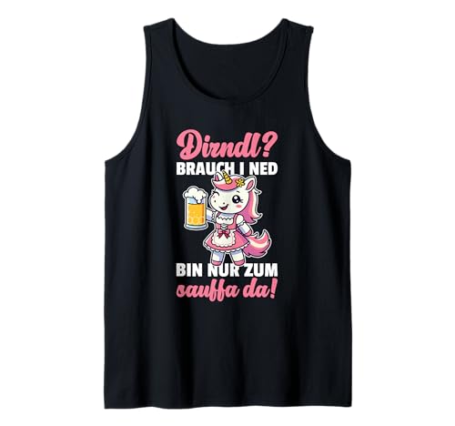 Einhorn Dirndl Trachtenshirt Trachten Tank Top Einhorn Dirndl Trachtenshirt Trachten Tank Top von Lustige Trachtenoutfits - Bayrische Shirts