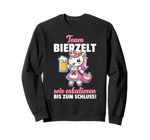 Einhorn Dirndl Trachtenshirt Trachten Team Bierzelt Sweatshirt von Lustige Trachtenoutfits - Bayrische Shirts