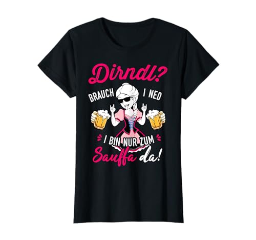 Passend für Oktoberfest Outfit Damen Trachtenshirt Trachten T-Shirt von Lustige Trachtenshirts Damen als Dirndl Ersatz