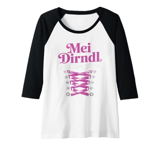 Damen Damen Trachtenshirt Trachten T-Shirt Tracht Ersatz Dirndl Raglan von Lustige Trachtenshirts Frauen & Kinder Mädchen