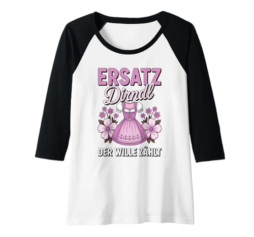 Damen Damen Trachtenshirt Trachten T-Shirt Tracht Ersatz Dirndl Raglan von Lustige Trachtenshirts Frauen & Kinder Mädchen