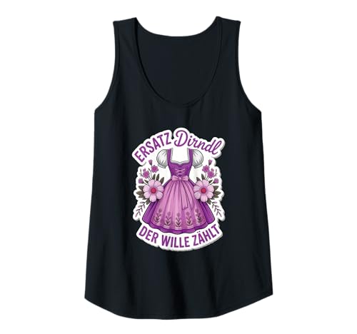 Damen Damen Trachtenshirt Trachten T-Shirt Tracht Ersatz Dirndl Tank Top von Lustige Trachtenshirts Frauen & Kinder Mädchen