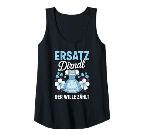 Damen Damen Trachtenshirt Trachten T-Shirt Tracht Ersatz Dirndl Tank Top von Lustige Trachtenshirts Frauen & Kinder Mädchen