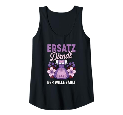 Damen Damen Trachtenshirt Trachten T-Shirt Tracht Ersatz Dirndl Tank Top von Lustige Trachtenshirts Frauen & Kinder Mädchen