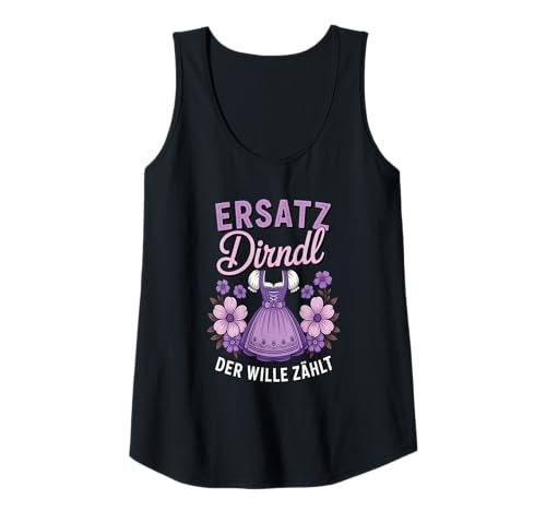 Damen Damen Trachtenshirt Trachten T-Shirt Tracht Ersatz Dirndl Tank Top von Lustige Trachtenshirts Frauen & Kinder Mädchen