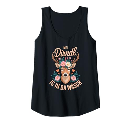 Damen Damen Trachtenshirt Trachten T-Shirt Tracht Ersatz Dirndl Tank Top von Lustige Trachtenshirts Frauen & Kinder Mädchen