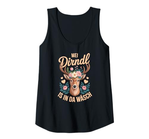 Damen Damen Trachtenshirt Trachten T-Shirt Tracht Ersatz Dirndl Tank Top von Lustige Trachtenshirts Frauen & Kinder Mädchen