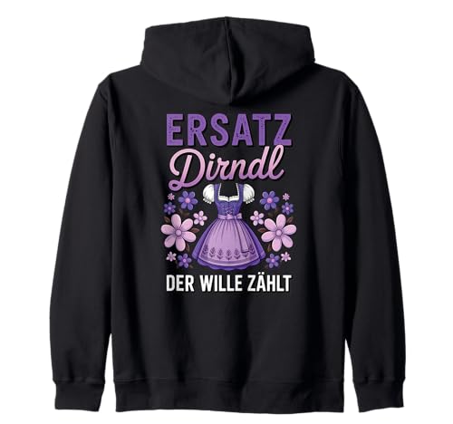 Damen Trachtenshirt Trachten T-Shirt Tracht Ersatz Dirndl Kapuzenjacke von Lustige Trachtenshirts Frauen & Kinder Mädchen
