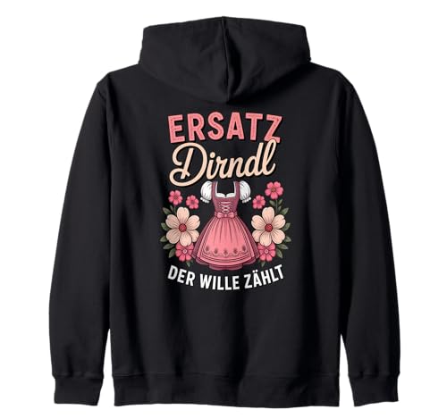 Damen Trachtenshirt Trachten T-Shirt Tracht Ersatz Dirndl Kapuzenjacke von Lustige Trachtenshirts Frauen & Kinder Mädchen