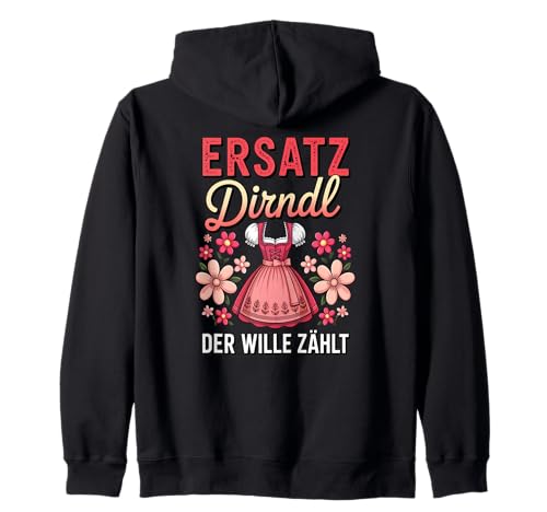 Damen Trachtenshirt Trachten T-Shirt Tracht Ersatz Dirndl Kapuzenjacke von Lustige Trachtenshirts Frauen & Kinder Mädchen