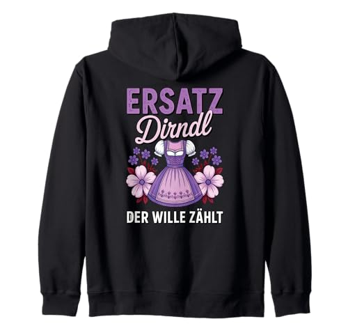 Damen Trachtenshirt Trachten T-Shirt Tracht Ersatz Dirndl Kapuzenjacke von Lustige Trachtenshirts Frauen & Kinder Mädchen