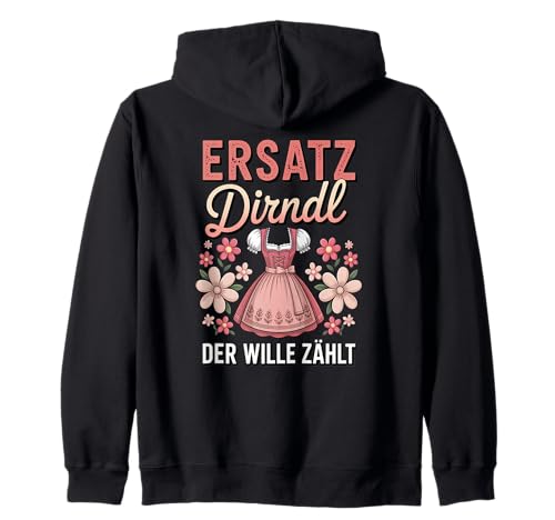 Damen Trachtenshirt Trachten T-Shirt Tracht Ersatz Dirndl Kapuzenjacke von Lustige Trachtenshirts Frauen & Kinder Mädchen