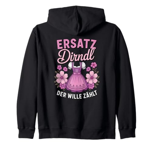 Damen Trachtenshirt Trachten T-Shirt Tracht Ersatz Dirndl Kapuzenjacke von Lustige Trachtenshirts Frauen & Kinder Mädchen