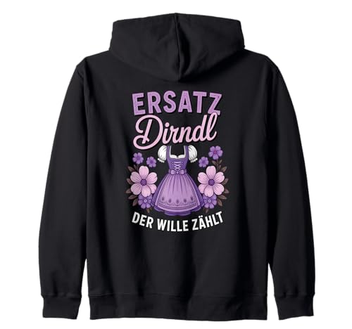 Damen Trachtenshirt Trachten T-Shirt Tracht Ersatz Dirndl Kapuzenjacke von Lustige Trachtenshirts Frauen & Kinder Mädchen
