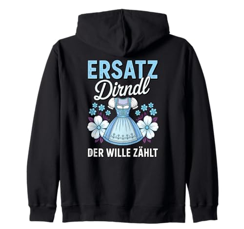 Damen Trachtenshirt Trachten T-Shirt Tracht Ersatz Dirndl Kapuzenjacke von Lustige Trachtenshirts Frauen & Kinder Mädchen