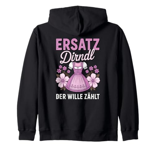 Damen Trachtenshirt Trachten T-Shirt Tracht Ersatz Dirndl Kapuzenjacke von Lustige Trachtenshirts Frauen & Kinder Mädchen