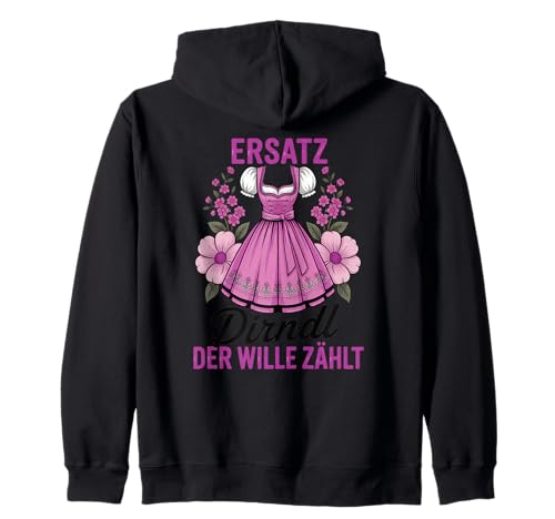 Damen Trachtenshirt Trachten T-Shirt Tracht Ersatz Dirndl Kapuzenjacke von Lustige Trachtenshirts Frauen & Kinder Mädchen