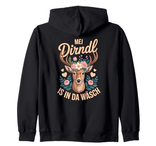 Damen Trachtenshirt Trachten T-Shirt Tracht Ersatz Dirndl Kapuzenjacke von Lustige Trachtenshirts Frauen & Kinder Mädchen