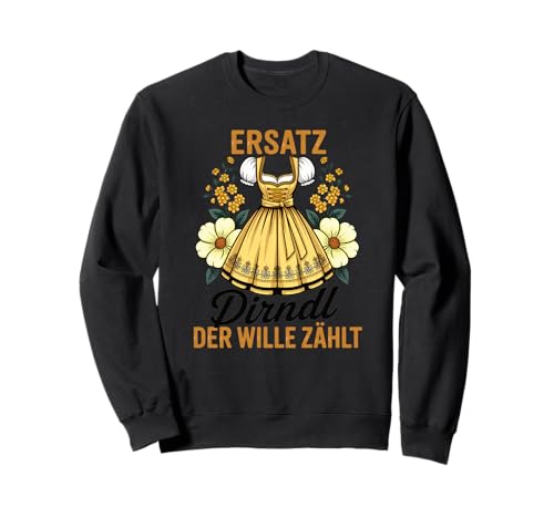 Damen Trachtenshirt Trachten T-Shirt Tracht Ersatz Dirndl Sweatshirt von Lustige Trachtenshirts Frauen & Kinder Mädchen
