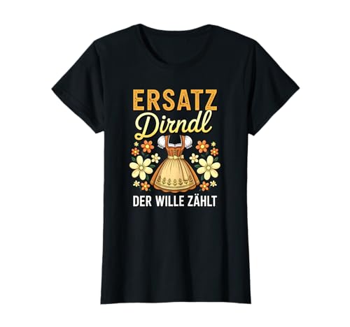 Damen Trachtenshirt Trachten T-Shirt Tracht Ersatz Dirndl T-Shirt von Lustige Trachtenshirts Frauen & Kinder Mädchen